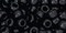 Toho 6/0 Round Japanese Seed Bead, #49, Opaque Jet Black, 20 grams